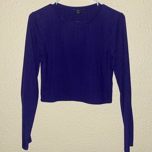 Purple crop tee